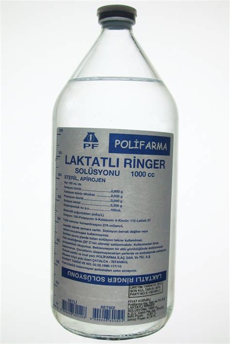 %5 Dekstroz Laktatli Ringer Cozeltisi 1000 Ml (setsiz Sise)