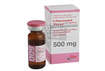5-fluorouracil Ebewe 500 Mg/10 Ml Enj. Icin Coz. Iceren 1 Flakon