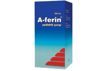 A-ferin Plus 1 Mg+15 Mg+160mg/5 Ml Pediyatrik Surup (100 Ml)