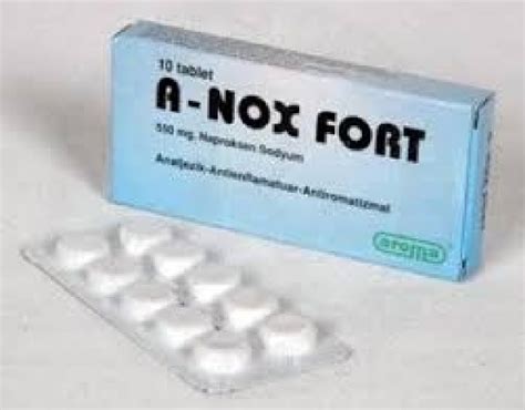 A-nox Fort 550 Mg 10 Tablet