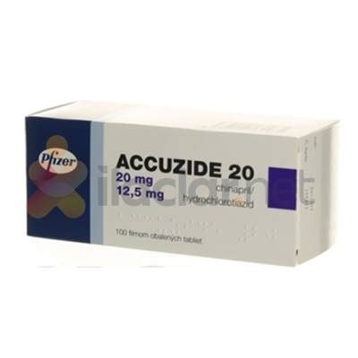 Accuzide 20 Mg/12,5 Mg 30 Film Tablet