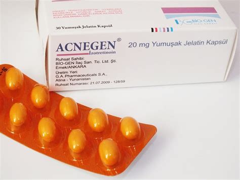 Acnegen 20 Mg 30 Yumusak Jelatin Kapsul
