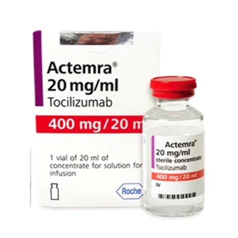 Actemra 400 Mg/20 Ml Iv Infuzyonluk Cozelti Konsantresi 1 Flakon