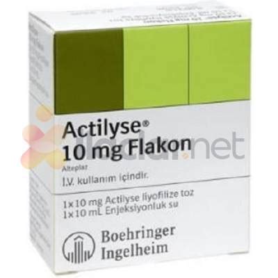 Actilyse 10 Mg 1 Flakon