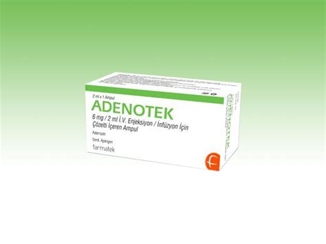 Adenotek 6 Mg/2ml Iv Enj/inf. Icin Coz. Iceren 10 Ampul