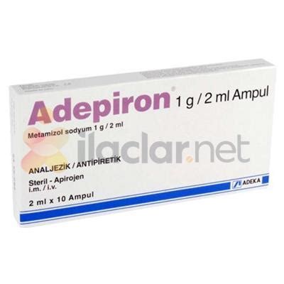 Adepiron 1 Gr/2 Ml Enjeksiyonluk Cozelti