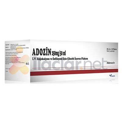 Adozin 250mg/50ml Iv Enjeksiyon Ve Infuzyon Icin Cozelti Iceren Flakon (10 Flakon)