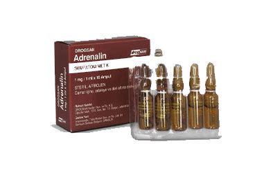 Adrenalin 1 Mg/ 1 Ml Enjeksiyonluk Cozelti, 10 Ampul
