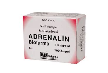 Adrenalin Biofarma 0,5mg/1 Ml 100 Ampul