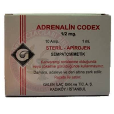 Adrenalin Cod.galen 0,5 Mg 10 Ampul
