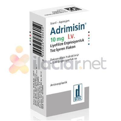 Adrimisin 10 Mg Liy. Enj. Toz Iceren Flakon