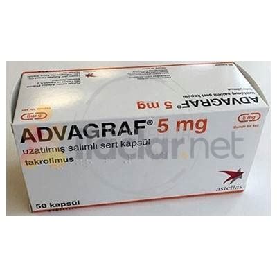 Advagraf 5 Mg 50 Uzatilmis Salimli 50 Sert Kapsul