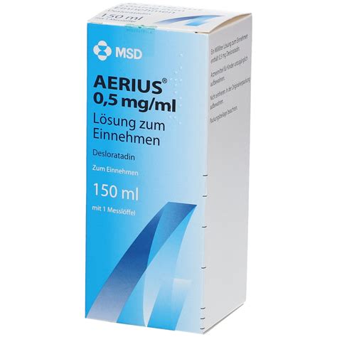 Aerius 0,5 Mg/ml 150 Ml Surup