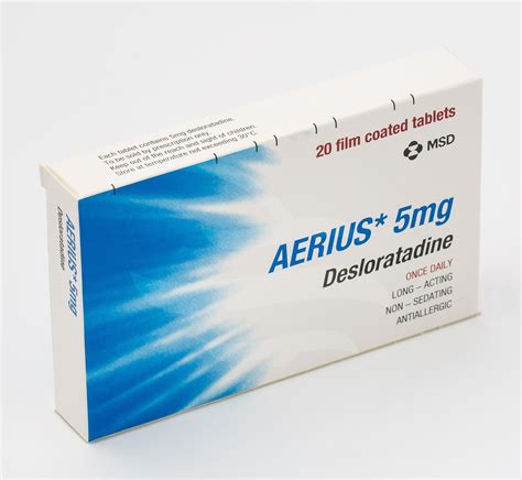 Aerius 5 Mg 20 Film Tablet