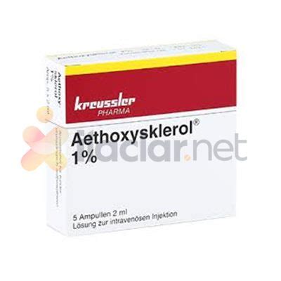 Aethoxysklerol % 1 I.v. Enjeksiyonluk Cozelti Iceren Ampul ( 2 Ml X 6 Ampul )