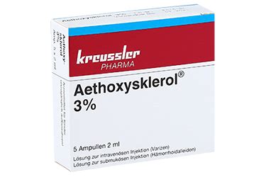 Aethoxysklerol % 3 I.v. Enjeksiyonluk Cozelti Iceren Ampul ( 2 Ml X 5 Ampul )