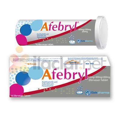 Afebryl 300 Mg /300 Mg/200 Mg Efervesan Tablet (16 Tablet)