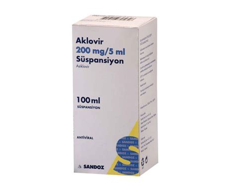 Aklovir 200 Mg 100 Ml Suspansiyon