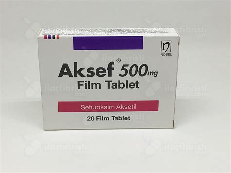 Aksef 500 Mg 20 Film Tablet