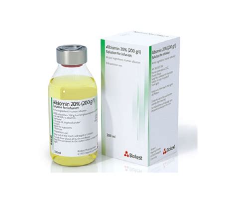 Albiomin %20 100 Ml Iv Infuzyonluk Cozelti (1 Flakon)