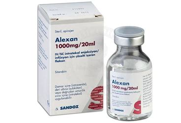 Alexan 1000 Mg/20 Ml Iv/sc 1 Int. Enj. Inf. Icin Coz. Iceren 1 Flakon