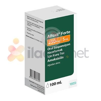 Alfoxil Forte 250 Mg/ 5 Ml Oral Suspansiyon Hazirlamak Icin Kuru Toz (100 Ml)