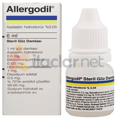 Allergodil %0,05 Goz Damlasi, Cozelti (6 Ml)