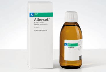 Allerset 1 Mg/1 Ml Surup (200ml)