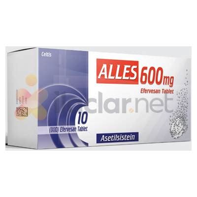 Alles 600 Mg 20 Efervesan Tablet