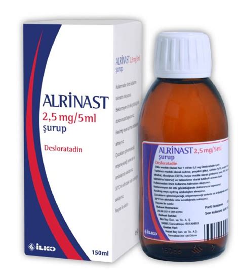 Alrinast 2,5 Mg/5 Ml Surup 150 Ml