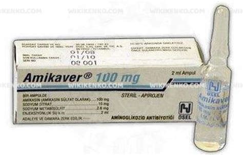 Amikaver 100 Mg 2ml X 1 Ampul