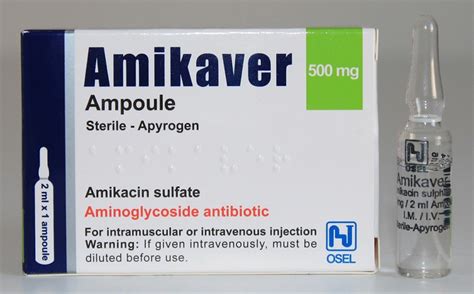 Amikaver 500 Mg/2 Ml Im/iv Enjeksiyonluk Cozelti (10 Ampul) 