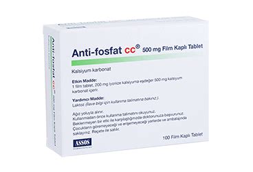 Anti-fosfat Cc 500 Mg 180 Tablet