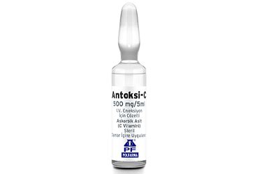 Antoksi-c 500 Mg/5 Ml I.v. Enjeksiyon Icin Cozelti