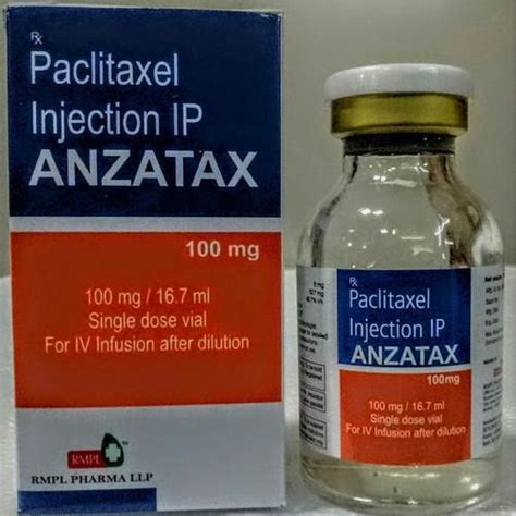 Anzatax 100 Mg/16,7 Ml Infuzyon Icin Konsantre Cozelti Iceren 1 Flakon