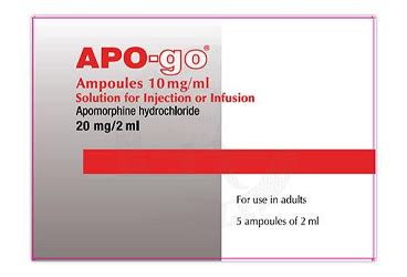 Apo-go 20mg/2 Ml Enjeksiyonluk Veya Infuzyonluk Cozelti Iceren Ampul (5 Ampul)
