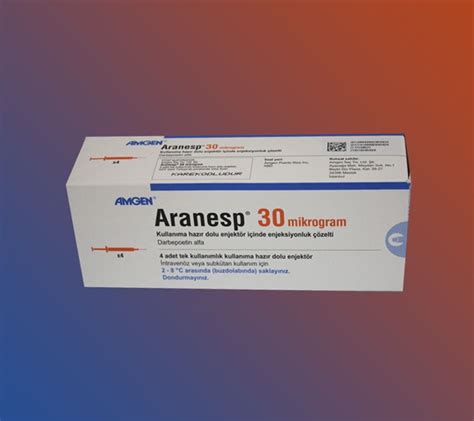 Aranesp 30 Mcg 4 Kullanima Hazir Dolu Enjektor Icinde Enj. Cozelti