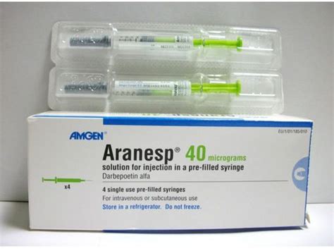 Aranesp 40 Mcg 4 Kullanima Hazir Dolu Enjektor Icinde Enj. Cozelti