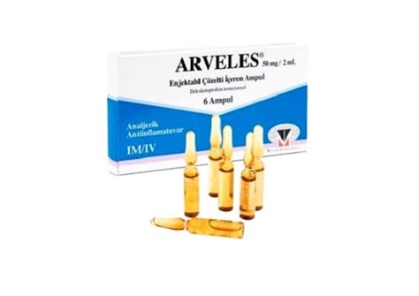 Arveles 50 Mg/ 2 Ml Enjeksiyonluk Cozelti (10 Ampul)