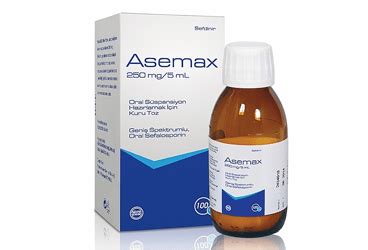 Asemax 250mg/5ml 100ml Oral Suspansiyon Hazirlamak Icin Kuru Toz