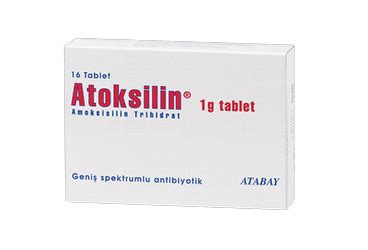Atoksilin 1000 Mg 16 Tablet