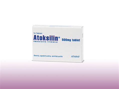 Atoksilin 500 Mg 16 Tablet