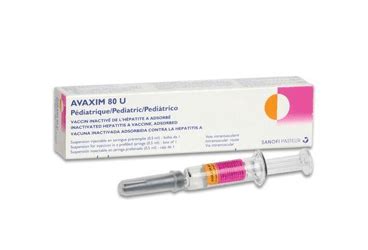 Avaxim 80 U Pediatrik 0,5ml Im Enj.icin Susp. 1 Kull.haz. Enjektor