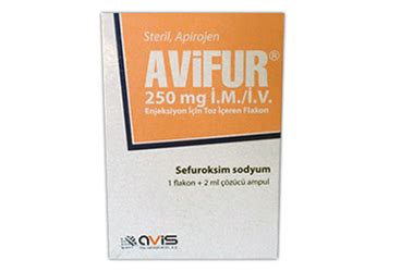 Avifur 250 Mg Im/iv Enjeksiyon Icin Toz Iceren Flakon