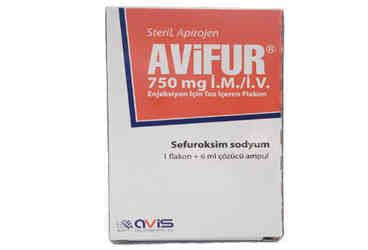 Avifur 750 Mg Im/iv Enjeksiyon Icin Toz Iceren Flakon