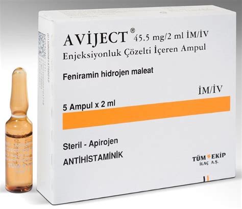 Aviject 45,5 Mg/2 Ml Im/iv 5 Ampul