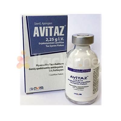 Avitaz 2,25 G Iv Enjeksiyonluk Liyofilize Toz Iceren Flakon