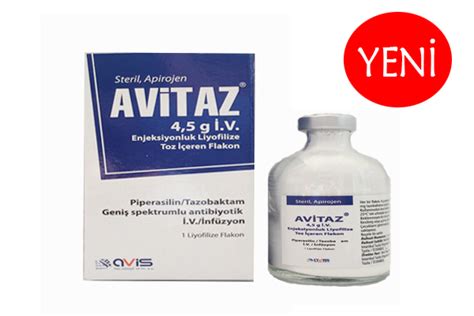 Avitaz 4,5 Gr Iv Enjeksiyonluk Liyofilize Toz Iceren Flakon