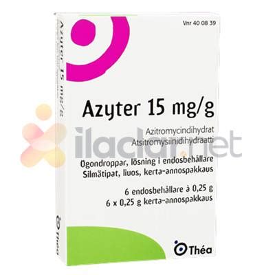 Azyter 15 Mg/g Tek Dozluk Goz Damlasi 6 Flakon