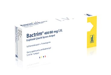 Bactrim 400mg/80mg Iv Enj. Coz.iceren Ampul
